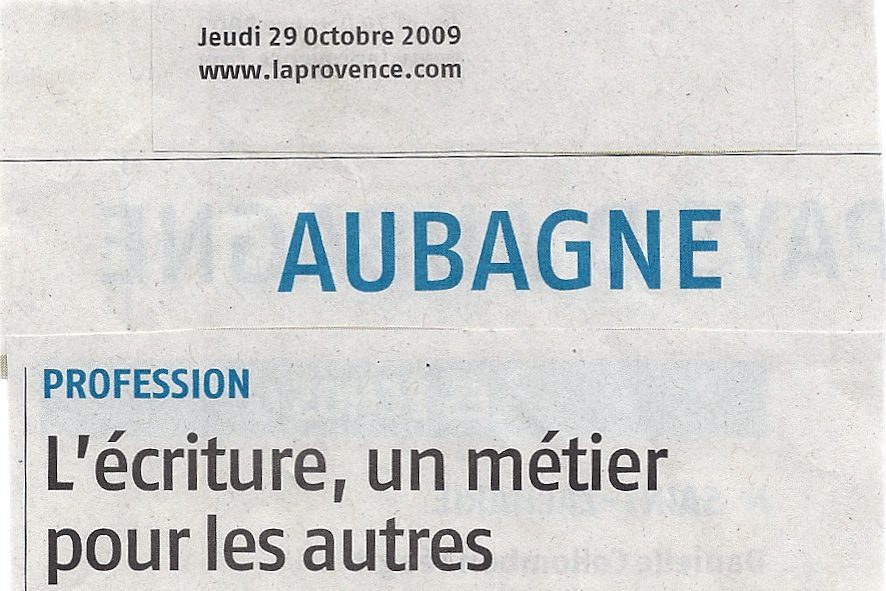 Avis presse Biographe, biographie, autobiographie